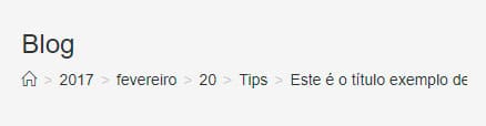 Breadcrumb do Ocean WP